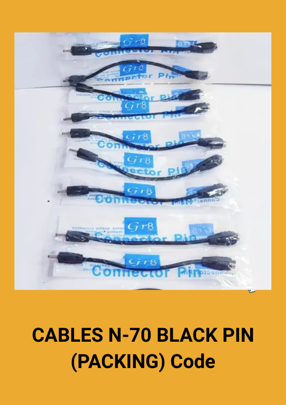 CHARGING CONNECTOR OG SAMSUNG J1 (48) CABLES N-70 BLACK PIN (PACKING) Code - Image 1