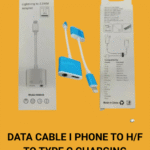 DATA CABLE I PHONE TO H/F TO TYPE C CHARGING CONNECTOR
