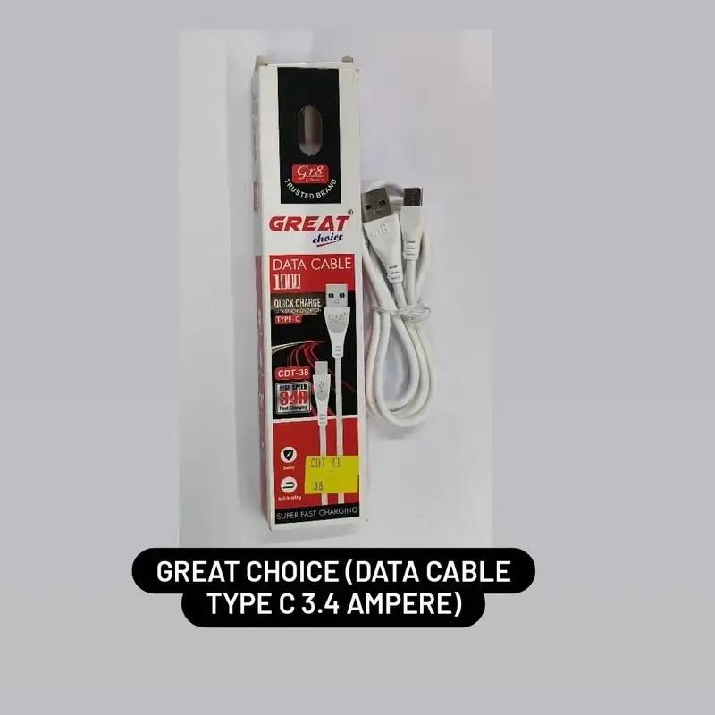 NbkAuGZo-800-800 (1) DATA CABLE TYPE C (3.4AMP) - Image 1