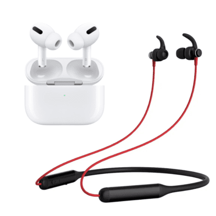 airpods and neckband