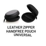 LEATHER ZIPPER HAND FREE POUCH UNIVERSAL