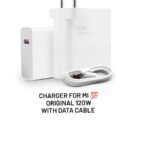 Charger For Mi 120w 💯 Original With Data Cable
