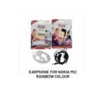Earphone For Nokia Mic Rainbow Colour