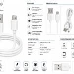 Data Cable White Cable V8 Impoted (20 Pcs)